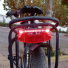 山地车自行车单车尾灯折叠车，后尾货架安装led警示灯夜骑装备配件