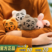 韩国muziktiger可爱兔子，肥肥老虎毛绒玩具，儿童手持摆件公仔娃娃