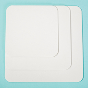 加厚468101214寸白色，方形直边食品级淋膜手提一体蛋糕盒底托