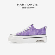 HART DAVIS赫德戴维斯低帮休闲气垫增高牛仔布板鞋女款帆布鞋厚底