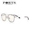 PORTS宝姿眼镜纯钛轻巧复古光学眼镜可配近视男 双梁半框POM62013