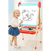 小黑板支架式家用双面儿童，画板磁性写字板涂鸦板，彩色宝宝画画板