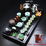 茶具套装家用一体式功夫紫砂陶瓷全自动四合一电磁炉茶道实木茶盘