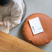 皮质蒲团坐垫地上坐墩日式家用圆形榻榻米茶几，小垫子打坐飘窗加厚
