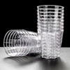 一次性杯子航空杯八角杯透明商用硬质防饮水杯烫塑料杯试饮杯