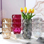 --简约现代琉璃工艺玻璃花瓶客厅样板间轻奢玄关软装饰创意摆件
