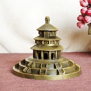 北京旅游纪念品天坛模型，摆件金属工艺品礼物，爱你办公室礼物天坛