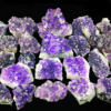 乌拉圭紫水晶晶簇透亮闪天然原石原矿摆件橘子红水晶