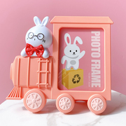7寸小车子相框卡通可爱儿童相架创意七寸幼儿园学生相框小兔摆台