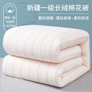 新疆一级长绒棉被棉花被子秋冬被芯加厚保暖纯棉花，冬天棉絮床垫被