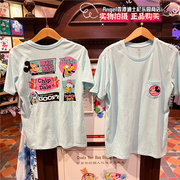 香港迪士尼 米奇米妮钢牙奇奇蒂蒂卡通情侣亲子装 成人短袖 T恤