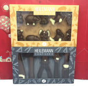 临期德国进口海莱曼恩动物形工具形巧克力100g休闲零食小吃
