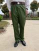 大裆军绿色的确良65式，裤子直筒裤子高腰，薄款夏季长裤老式涤卡男士