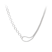 银项链女短款项圈可调节叠戴拼接颈链，个性气质脖子搭配装饰