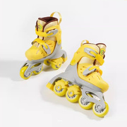 儿童轮滑鞋溜冰鞋套装可调男女童轮滑鞋初学2-6岁小孩宝宝旱冰鞋