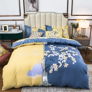 古典民族风1.8m全棉床上四件套2米纯棉被套床单1.5新中式床品春夏