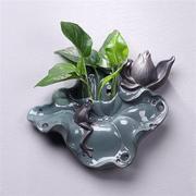 创意墙上壁挂绿萝水培器皿花瓶水养植物花盆悬挂式插花花器装饰品