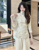 改良旗袍2024年棉服新中式中国风女装冬季短款上衣夹棉外套女