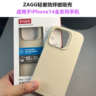 zagg14轻奢磁吸防摔壳，适用于苹果14手机iphone14promax保护套d3o