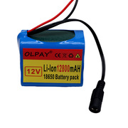 18650锂电池3S2P12V12800mah可充电电池锂电池组带BMS+充电器