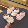 女童夏季凉鞋1-3岁女宝宝公主镂空鞋婴幼儿，软底学步包头凉鞋