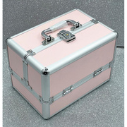 铝箱合金工具手提化妆纹绣，美甲收纳盒双开，美容大可箱包多功能锁bx