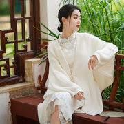 新中式女装旗袍加绒冬装2023年汉元素改良连衣裙