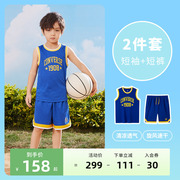 converse匡威童装儿童篮球服套装2023夏季儿童背心短裤2件套