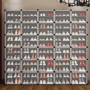 蔻丝简易鞋柜门口大容量，简易多层家用塑料组装列12层5