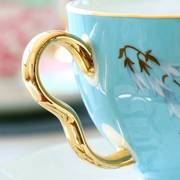咖啡杯套装欧式小奢华骨瓷欧式下午茶茶具陶瓷，英式花茶杯家用精致