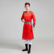 高档蒙古族舞蹈演出服大摆裙，女装成人蒙族少数民族男装广场舞表演