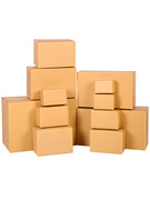 合夕纸箱包装盒纸壳箱，快递箱打包搬家箱子，邮政半高箱收纳纸盒