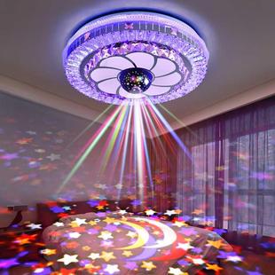 led吸顶灯卧室灯主卧房间灯，客厅水晶浪漫婚房2024年星空灯具