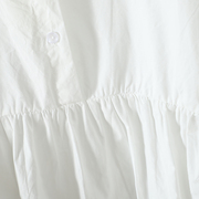 胖mm夏装韩版大码200斤白色套头，衬衫女设计感短袖polo领上衣
