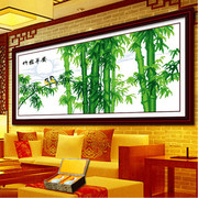 十字绣客厅刺绣手工自绣竹子系列2024小件客厅线绣风景大全