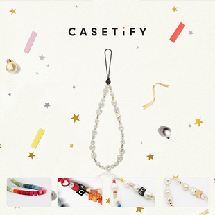 casetify珠饰彩虹，适用于iphone全系列便携手机，挂链配件