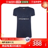 香港直发ARMANI阿玛尼女士深蓝色印花短袖T恤衫3ZTT78TJ12Z1554