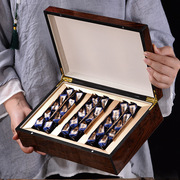 武夷正山小种茶叶礼盒装高档木盒三醉茶人 浓香型 红茶茶叶  1717