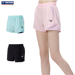 victor胜利羽毛球运动短裤女款训练系列梭织运动短裤R-31208