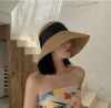 2023遮阳帽女防紫外线韩版沙滩，大檐太阳帽可折叠复古防晒草帽