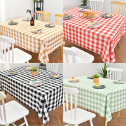 格子桌布小方格餐桌布，ins风长方形，桌布布艺家用田园小清新野餐布