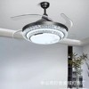 隐形风扇灯家用餐厅客厅卧室水晶吊灯低噪现代轻奢电风扇时尚灯具