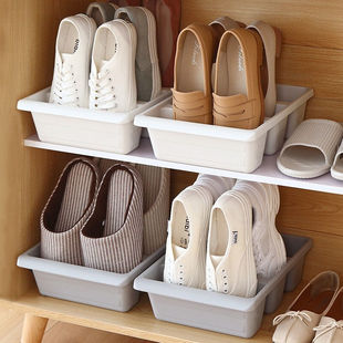 鞋柜收纳盒免安装鞋架拖鞋，鞋子存放神器省空间，整理盒子抽屉式塑料