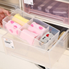 c收纳盒抽屉内五格透明整理箱，塑料内衣裤袜子分，格家用储物盒创意