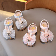 女宝宝凉鞋0-3岁1夏季软底防滑包头婴幼儿学步鞋女童公主鞋子小童