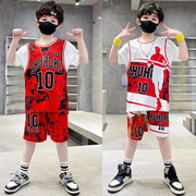 儿童篮球服一套男童帅气运动服套装六一演出服小学生灌篮高手球衣