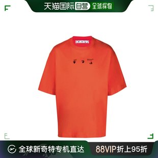 香港直邮OFF WHITE 男士橙色T恤 OMAA120F21JER005-2010