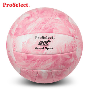 proselect专选排球火烈鸟粉色，系列学生中考，排球训练比赛硬排5号