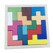 立体方块解谜游戏0.53益，智力木制俄罗斯方块积木，过关魔方拼图玩具