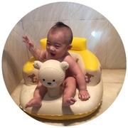宝宝学座神器练坐椅可爱小沙发防摔做充气沙发婴儿座椅6个月坐凳